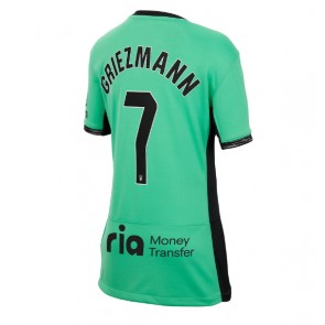Lacne Ženy Futbalové dres Atletico Madrid Antoine Griezmann #7 2023-24 Krátky Rukáv - Tretina